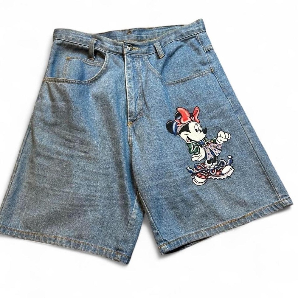 Vintage Mickey Unlimited Minnie Mouse 90s denim shorts size medium